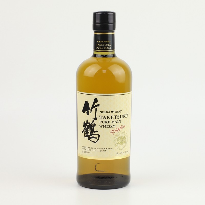 余市竹鹤 nikka taketsu 日本洋酒调和麦芽威士忌 竹鹤新版白标 700ml
