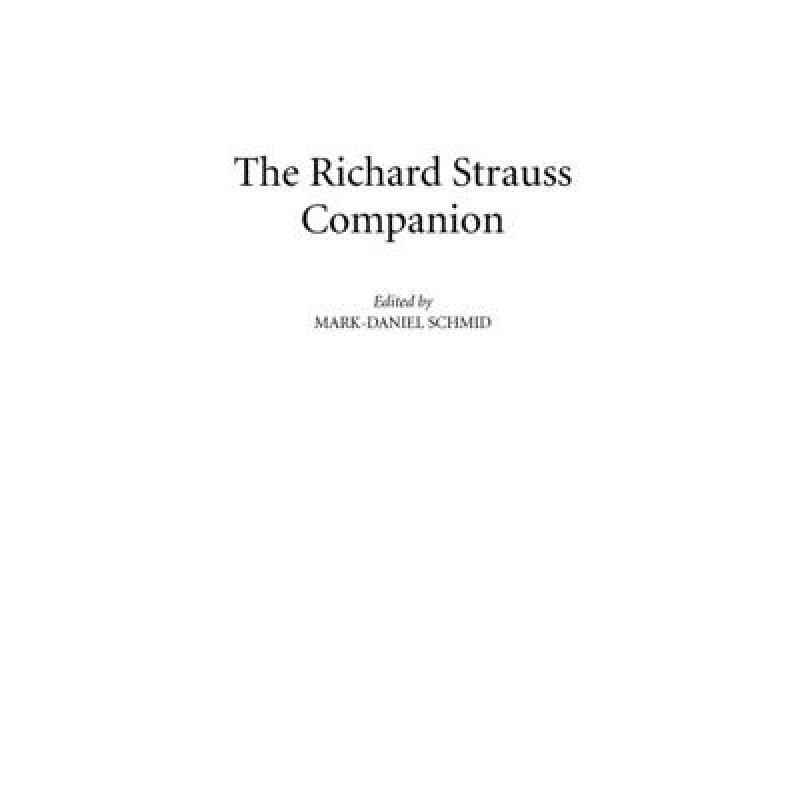 预订 The Richard Strauss Companion