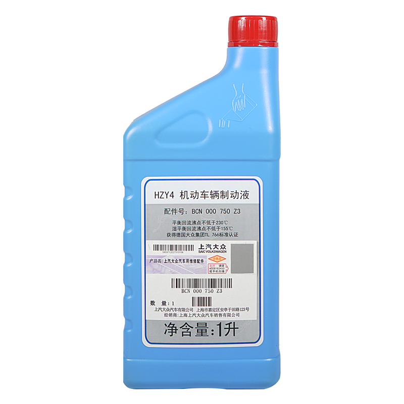 ���ڣ�Volkswagen��ԭ��ɲ�����ƶ�ҺDOT4 1L����������Polo;��ɣ����;��L;�����