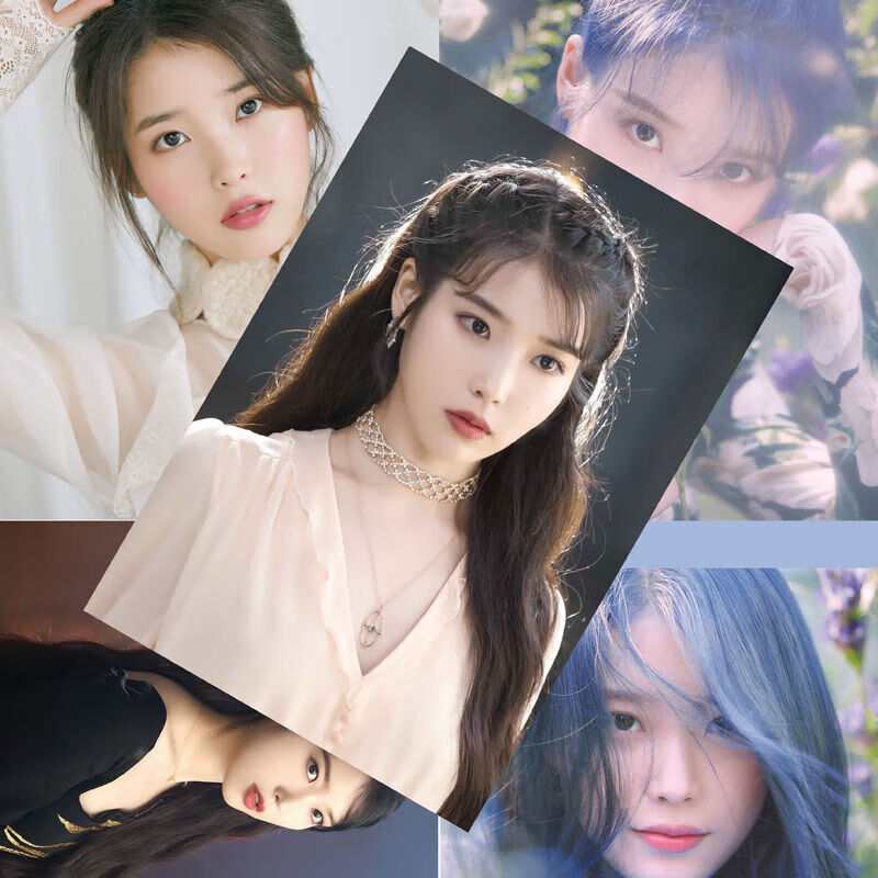 周边iu高清墙贴海报墙纸房间挂画大贴纸sn9531 李知恩 海报29x42cm