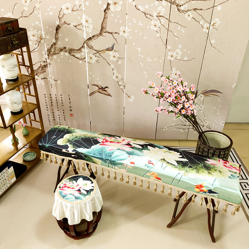 CHERUB古筝罩防尘罩琴罩子套盖布防尘布凳子罩加厚典雅流苏配件通用款 出泥不染