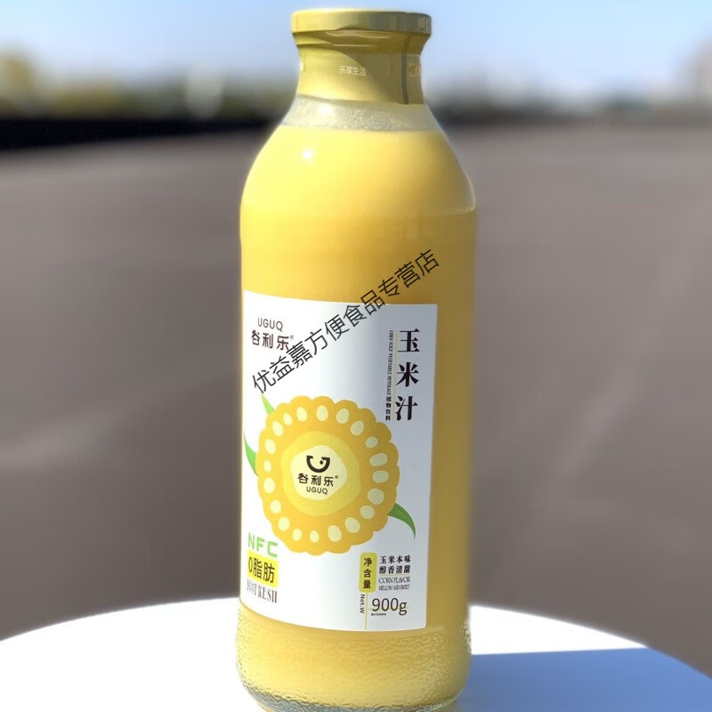 食芳溢谷利乐NFC玉米汁原浆代餐营养健康果蔬汁900ML*6瓶