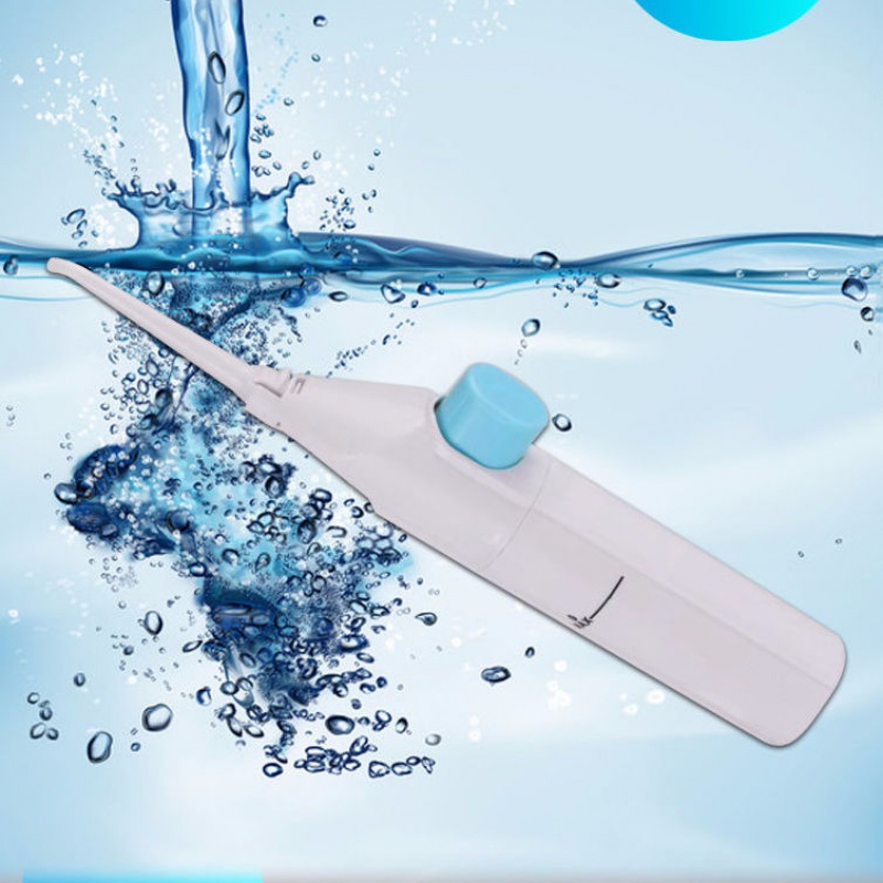 冲牙器家用便携式手动牙齿清洁工具洗牙器口腔冲洗器假牙清洗器 白色2