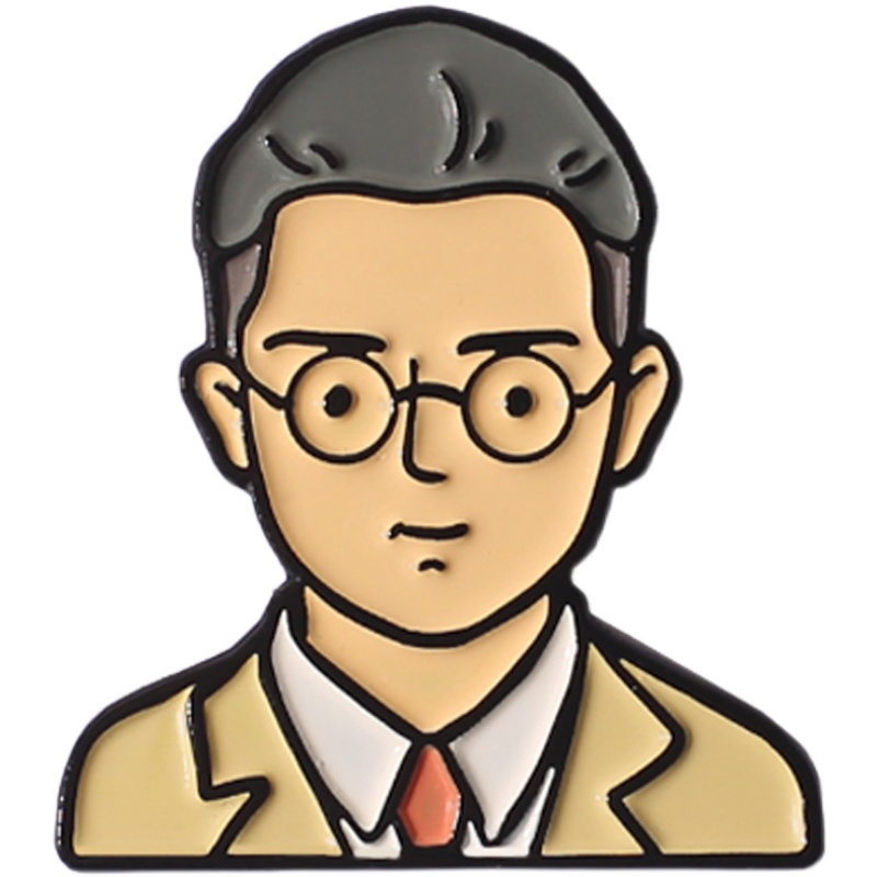 新款原创设计觉醒年代新青年人物徽章胸针性装礼物配饰送礼 陈独秀