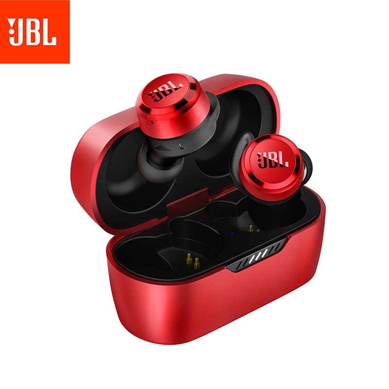 JBL T280TWS X 真无线蓝牙耳机 入耳式防水防汗音乐运动跑步耳机 通话降噪耳机 适用苹果安卓手机 枫叶红