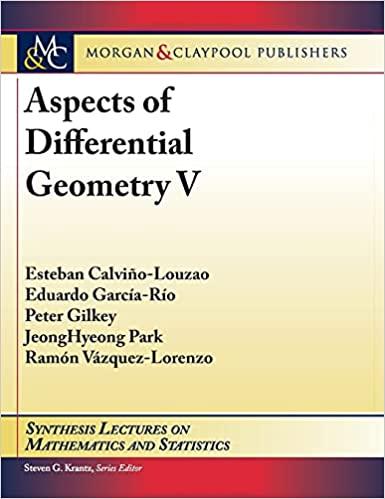 预订Aspects of Differential Geometry V