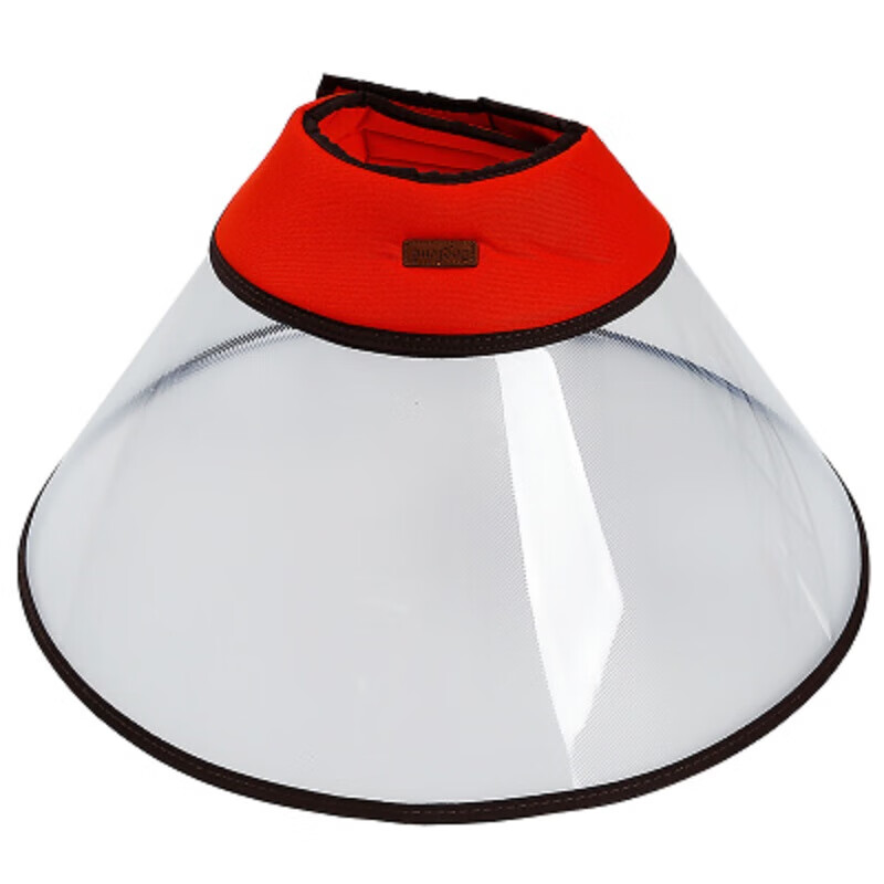 套大型犬金毛德牧宠物防舔防咬头罩加长可调 桔色 xxl颈围30-38深31cm