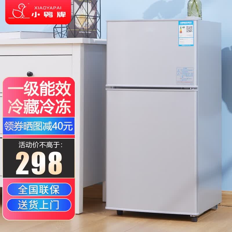小鸭牌小冰箱迷你小型家用 冷藏冷冻宿舍寝室出租房用双门办公室电冰箱节能省电 一级能效-58L银【四天约一度电】使用感如何?