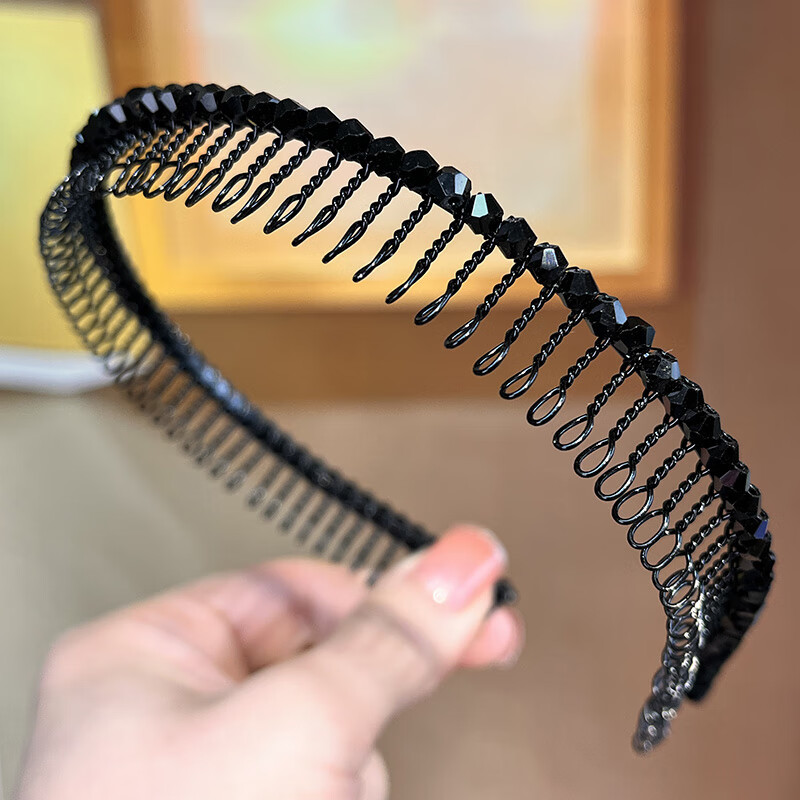 云福匠中老年人发箍带齿防滑发捆女头箍压发卡铁丝老式老年人老太太