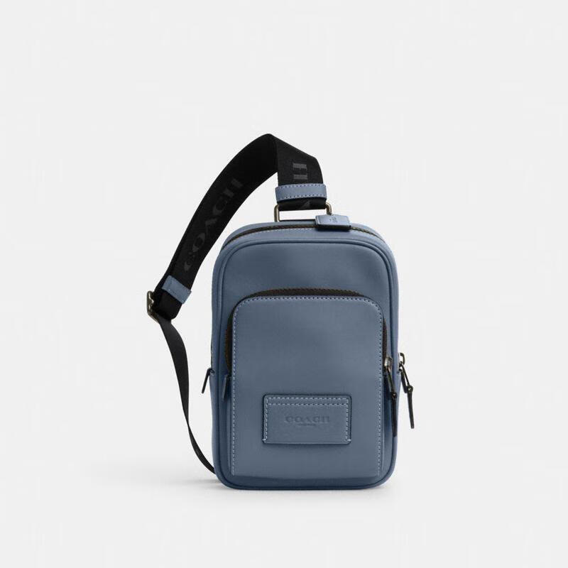 蔻驰(coach)女款时尚流行胸包 气质简约时尚大容量 男女同款 black