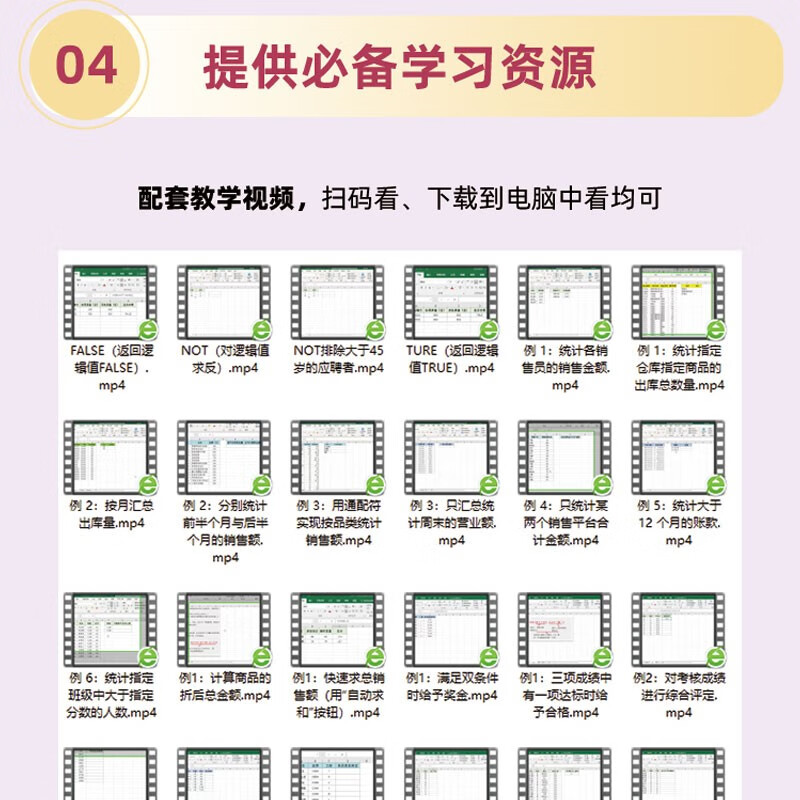 Excel函数与公式秒查秒懂（529集视频课+456个实操案例）