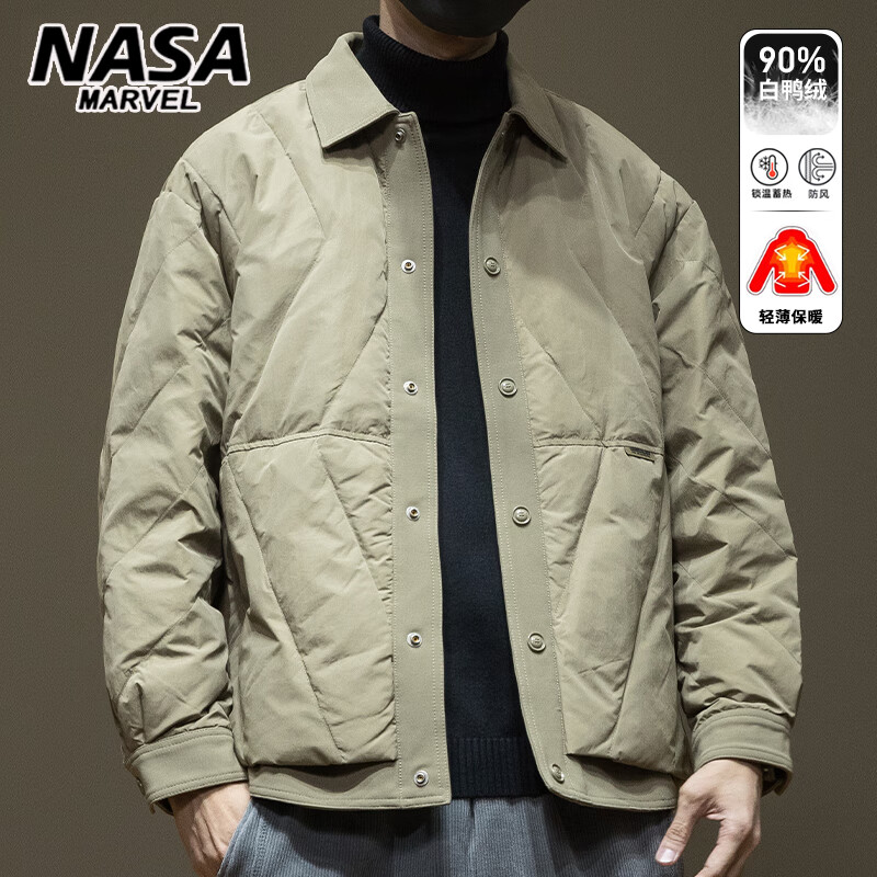 ���ڲ�����NASA MARVEL��Ѽ���ᱡ����ʽ���޷��ڵ���2024�����¿���ɴ�����ʿ��װ���� ��ɫ 2XL