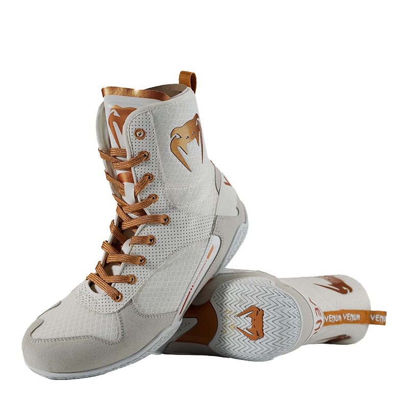 VENUM毒液拳擊鞋 ELITE男女高幫訓練鞋子 成人格斗搏擊鞋新色 白金 42