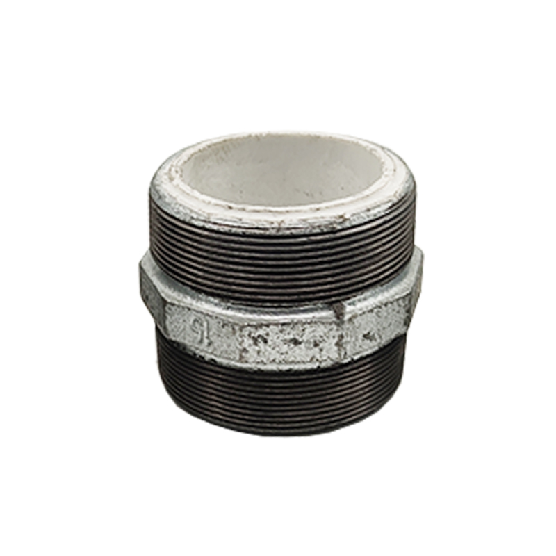 东誉达(dyd) 丝接衬塑管件六角外丝 镀锌衬塑等径对丝接头配件dn20