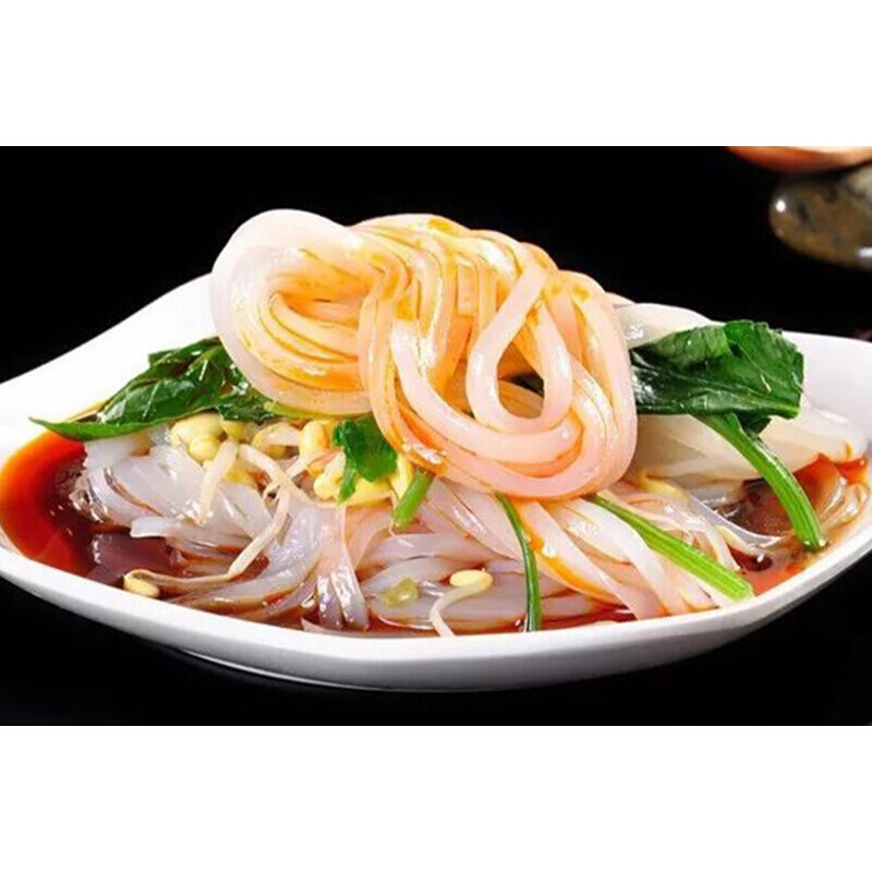 虎钢馋凉皮陕西特产 汉中米皮真空面皮 擀面皮 西安美食小吃6份