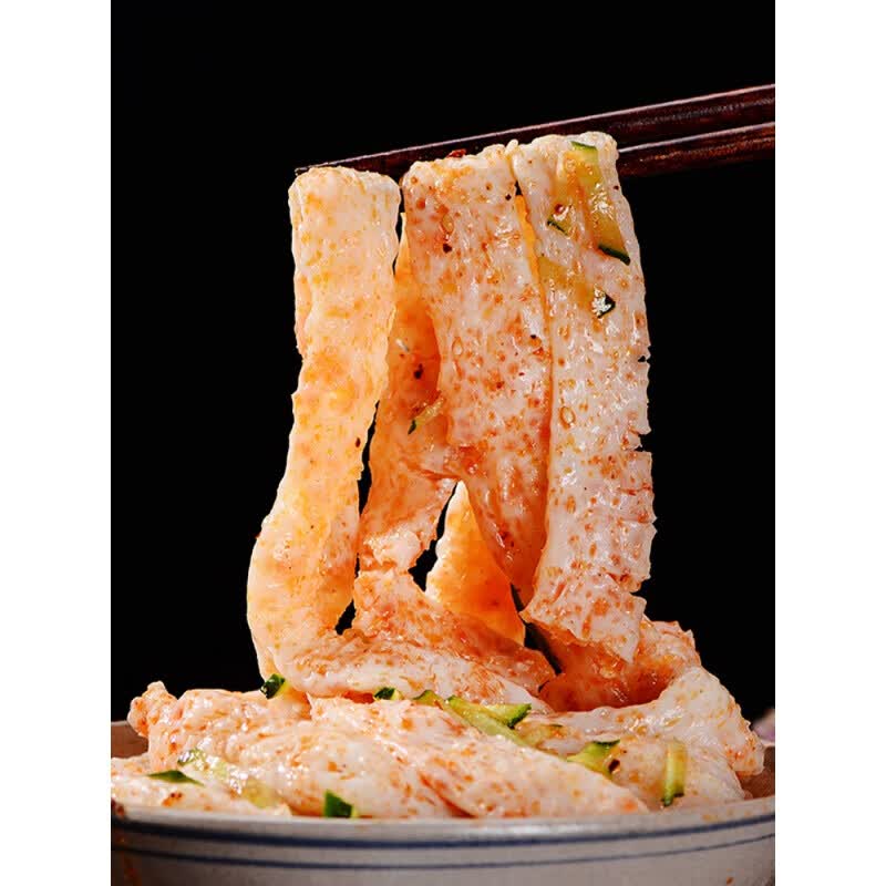 美乐途甘肃特产干牛筋面速食小吃凉面皮凉拌手工面辣条麻辣烫火锅粗