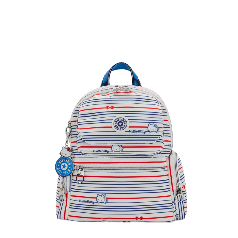 凯浦林（Kipling）奢侈品潮牌HelloKitty系列包包女士双肩包书包可爱Kitty猫通勤包 Hello Kitty Stripe 均码