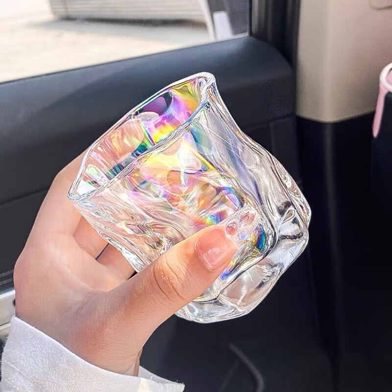 盛远明宏 新款玻璃杯水杯啤酒杯子女生茶杯网红同款牛奶饮料杯高颜值