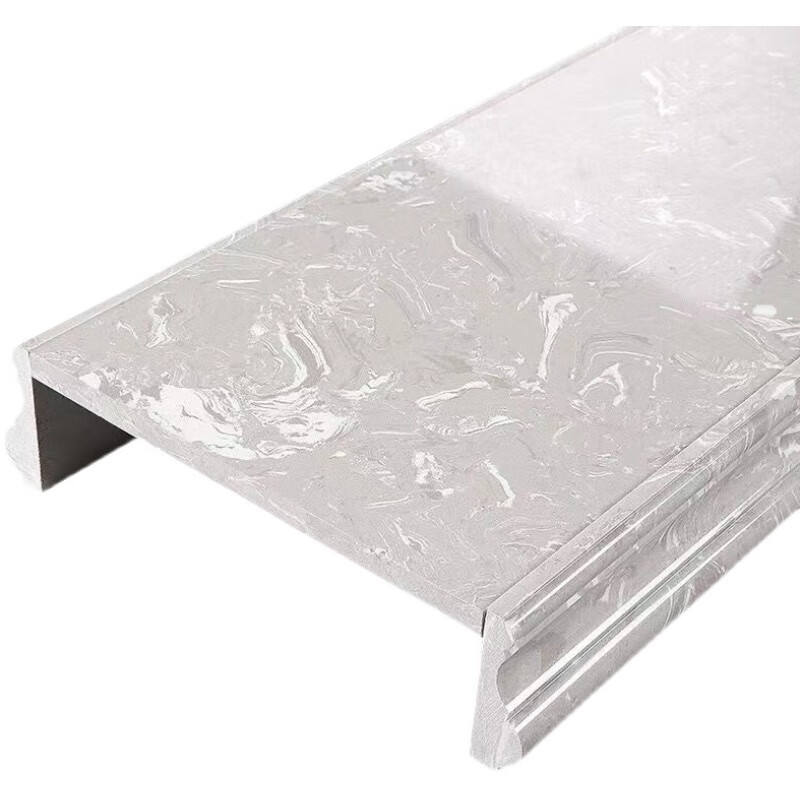 仁聚益人造大理石非铝合金门套电梯阳台窗户台窗套包边窗框线条石材腰