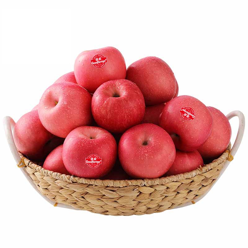 佳农 烟台苹果 5kg 红富士 一级果 10斤装 苹果 单果重约160g-200g 生鲜水果