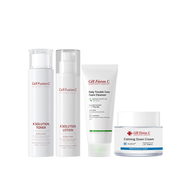 秀肤生(Cell Fusion C)水乳面霜护肤秋冬圣诞礼盒套装送女朋友礼物保湿补水舒润敏肌适用 【养肤进阶】舒润修护5件套礼盒