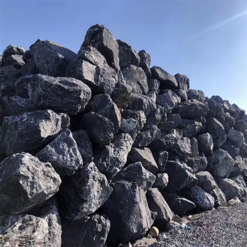 黑山石产地 黑山石批发 黑山石假山驳岸 鱼池过滤黑山石假山流水 不包
