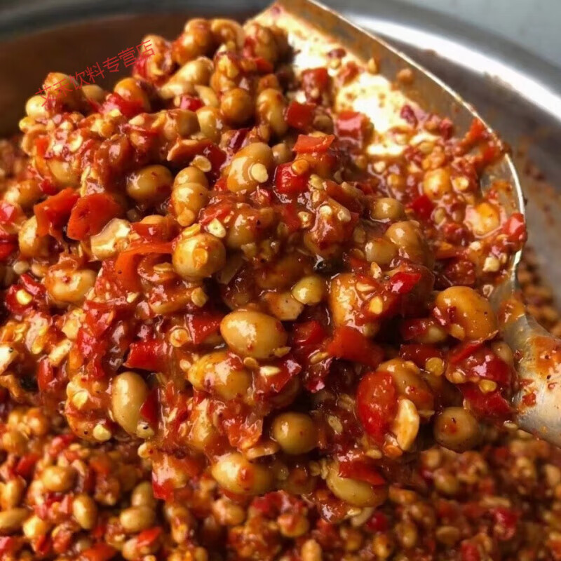 食怀江西于都特产霉豆子香辣姜丝臭豆子下饭菜开胃调味酱赣南特色