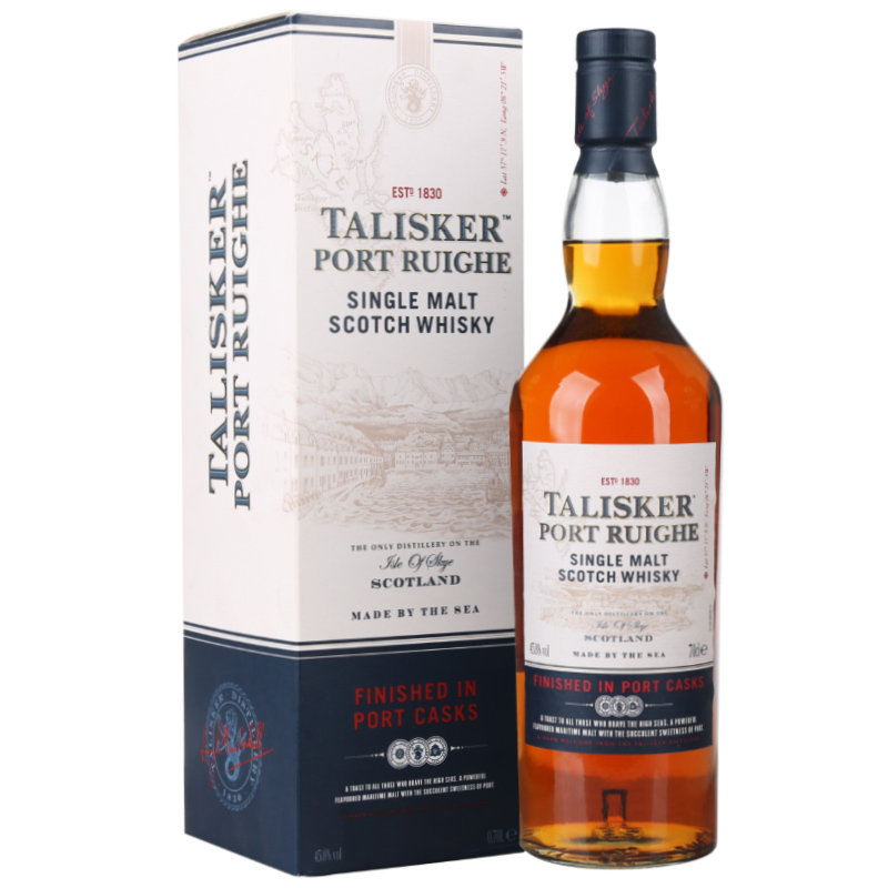 御玖轩  泰斯卡波特桶700ml（TALISKER）苏格兰单一麦芽威士忌 原装进口洋酒 泰斯卡波特桶