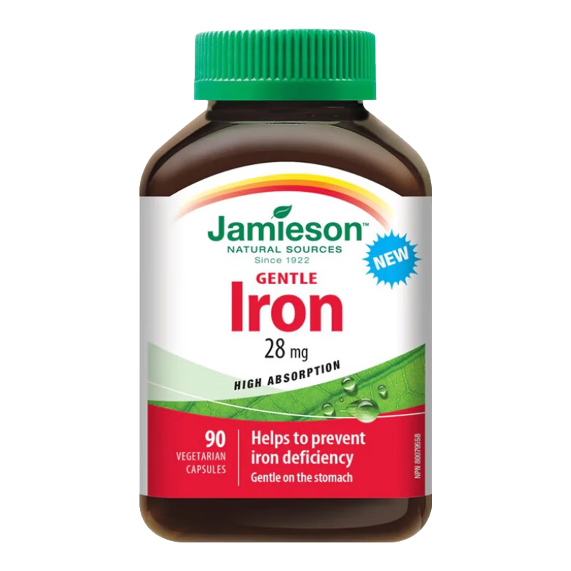 健美生鐵補血補鐵Iron鐵劑 溫和鐵28mg 單瓶90粒