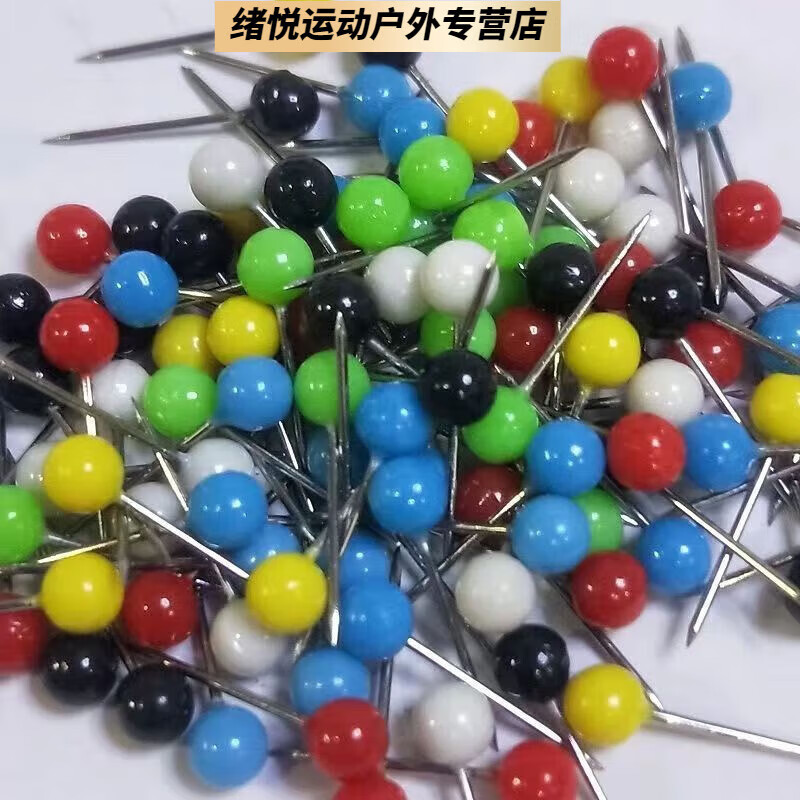 ZOCI泡沫繞線板子線板主線板串鉤掛子線雙鉤海綿釣魚纏線板釣魚小配件 大頭針50枚