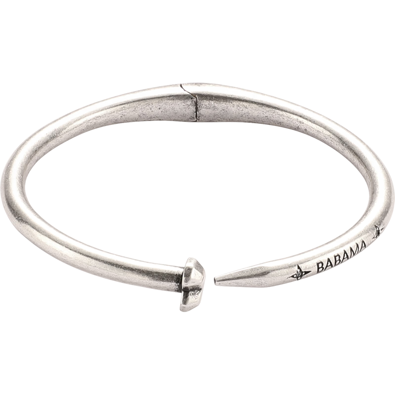 BABAMA【明星同款】公益雪豹守护之环手镯男女情侣手链生日礼物 银色