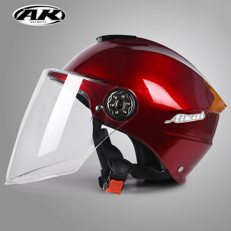 ak电瓶车头盔 ak艾凯电瓶车头盔夏季男女防晒半盔电动车安全帽四季