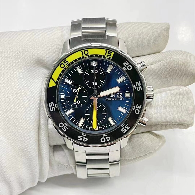 【二手95新】万国男表海洋时计系列自动机械手腕表潜水表44表盘iw37