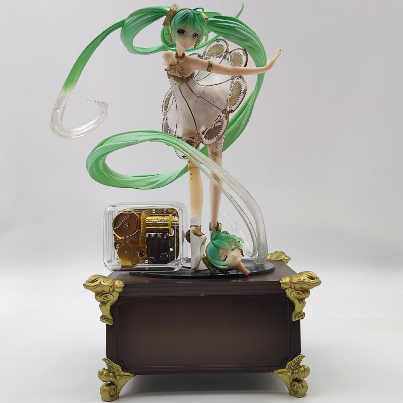 miku 初音 5周年交响乐留声机上翩翩起舞站姿动漫 本体(没音乐盒)