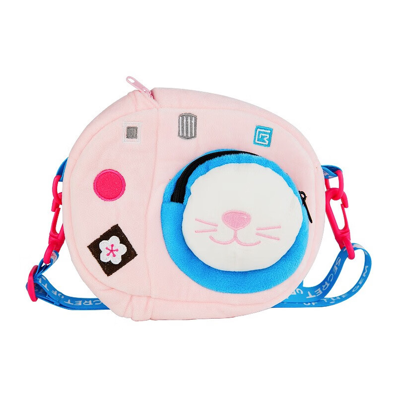 kidsland故宫里的大怪兽毛绒玩具刺绣女童可爱生日礼物 相机挎包