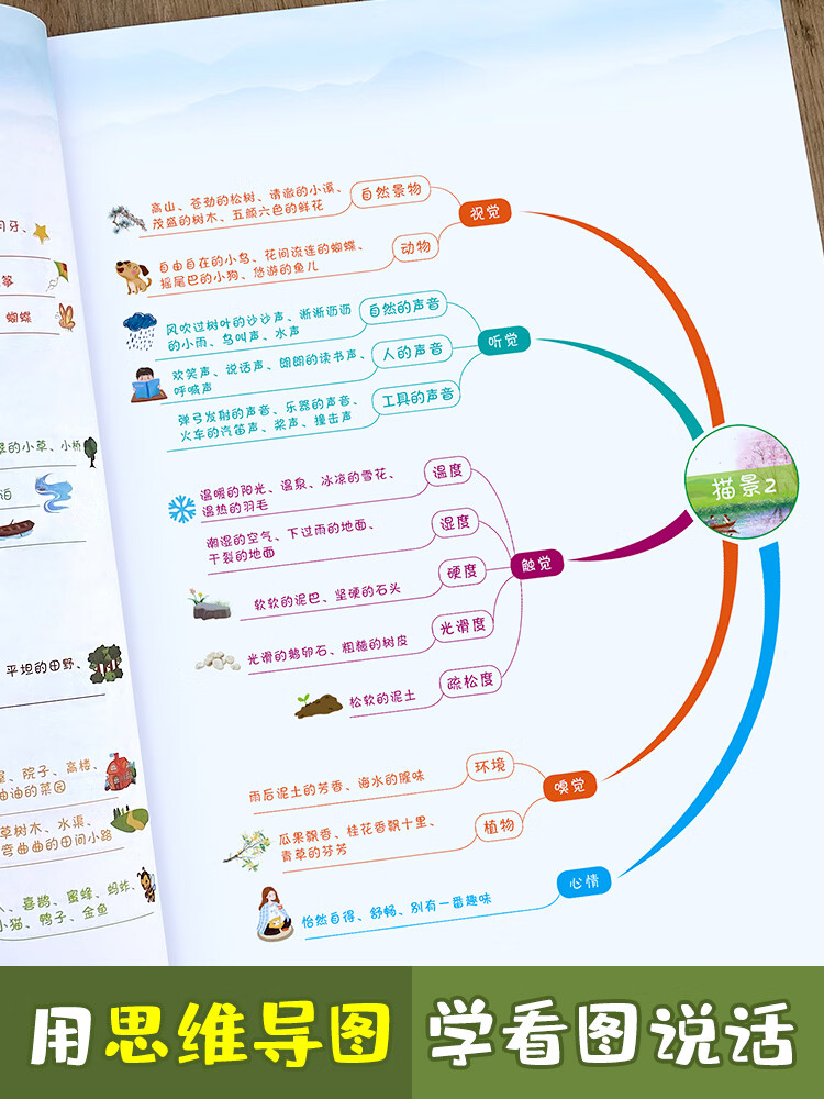 幼小衔接一二年级语文思维导图看图说话写话专项训练阅读理解练习题本