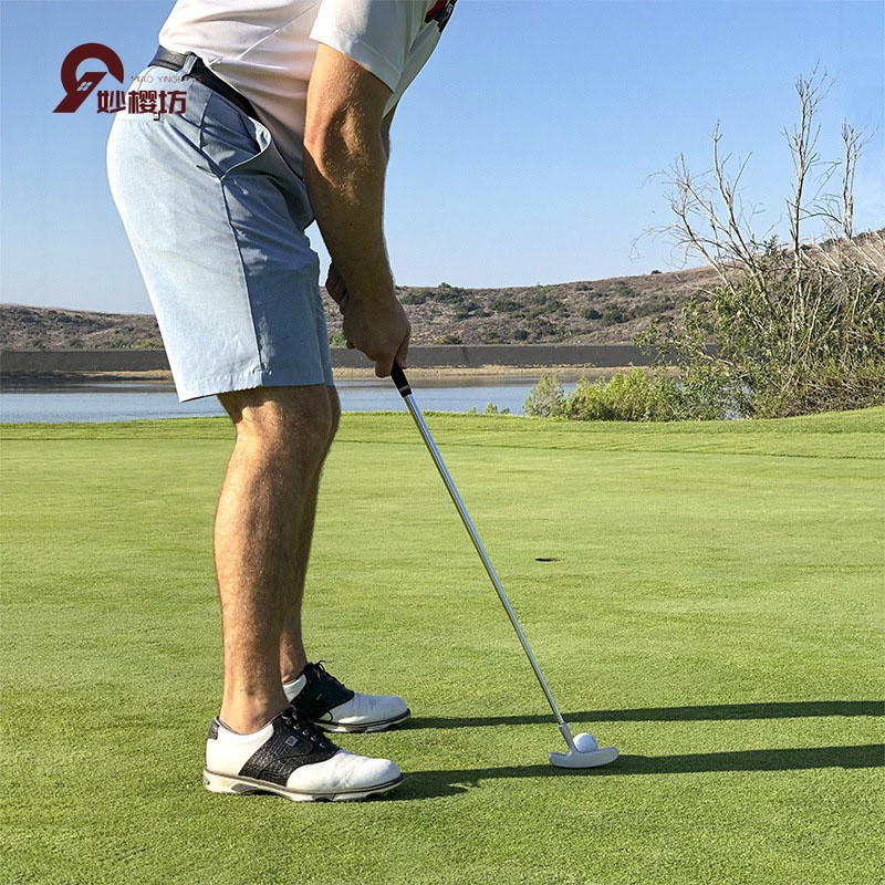妙樱坊高尔夫球杆双面推杆成人儿童适宜练习杆训练器耐磨耐用配件用品