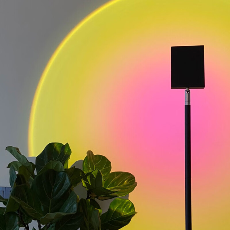 落地灯网红破晓落日灯 客厅落地灯氛围客厅黄昏投影夕阳日落灯a