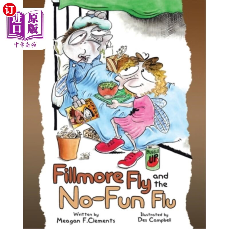 海外直订fillmore fly and the no-fun flu 菲尔莫尔飞和无趣流感