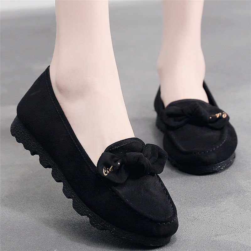 京睿 老北京布鞋女单鞋妈妈鞋一脚蹬软底舒适42大码鞋豆豆鞋黑色工作 黑色116-2 36怎么看?