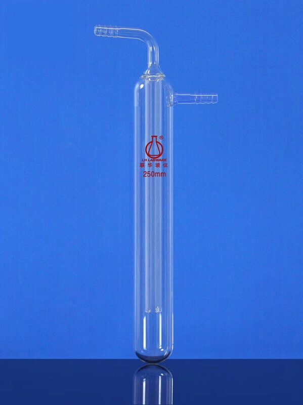 一体式直形真空冷阱液氮杜瓦瓶 联华玻璃仪器 lh-105 管外径25mm有效
