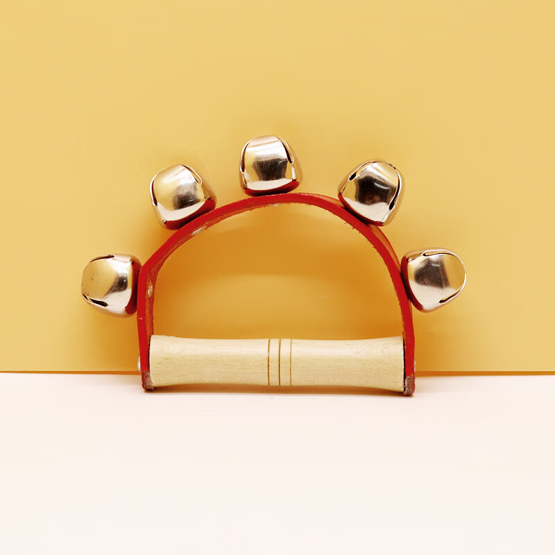 星贝祥奥尔夫打击乐器五铃皮手铃儿童玩具皮带铃手摇铃幼儿园早教教具