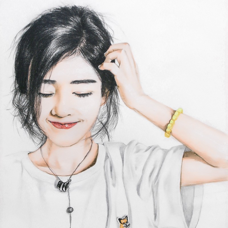 情人礼物画像定制彩铅素描画铅笔画真人头像肖像画照片转手绘照片人物