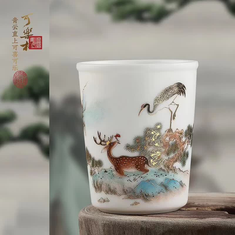 鹿鹤同春-可乐杯 礼盒装