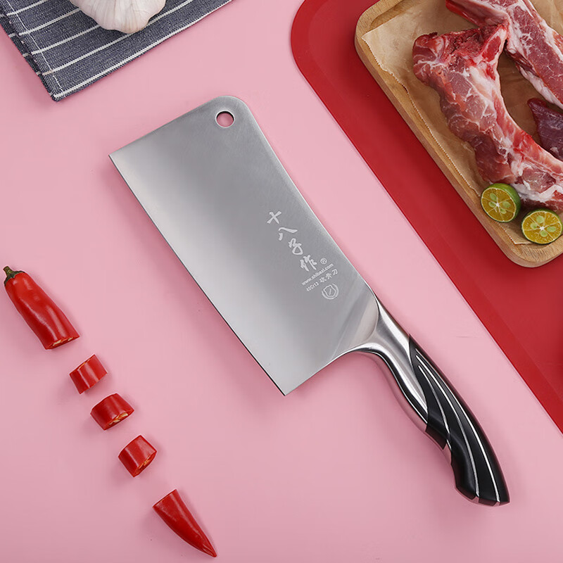 十八子作刀具 厨房家用不锈钢菜刀雀开屏斩骨刀S1210-A属于什么档次?