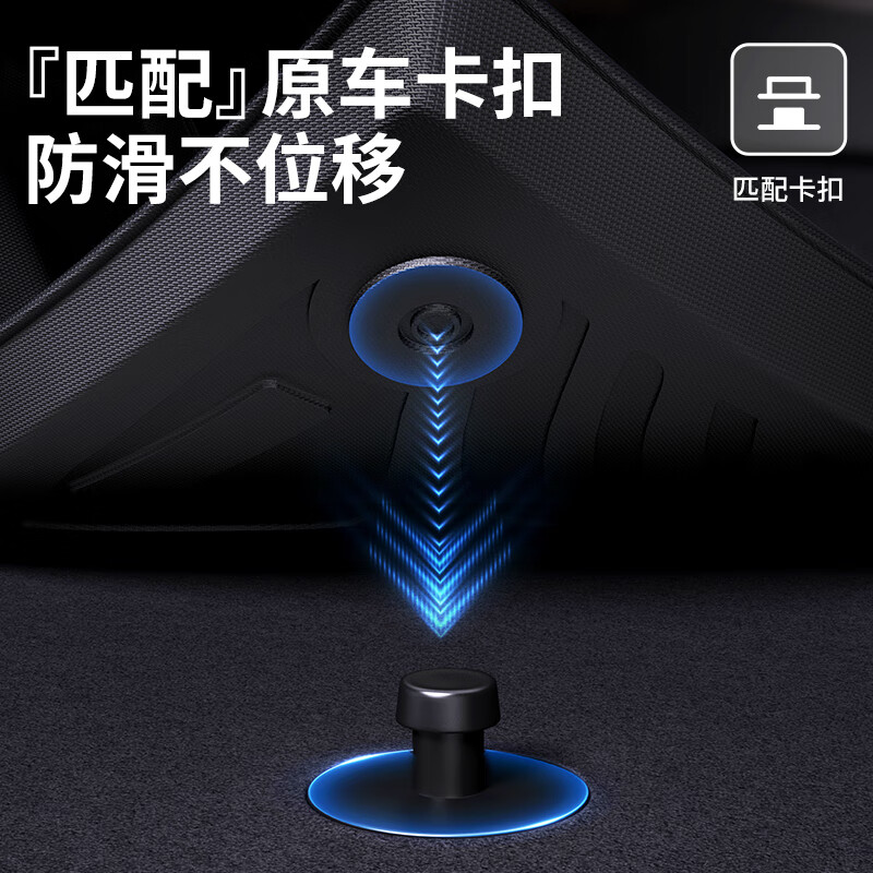 车丽友专用于2023款智己ls6脚垫tpe后备箱垫全包围地毯汽车用品配件23 尾箱垫+TPE脚垫【雪妮丝毯黑】 智己LS6 定制