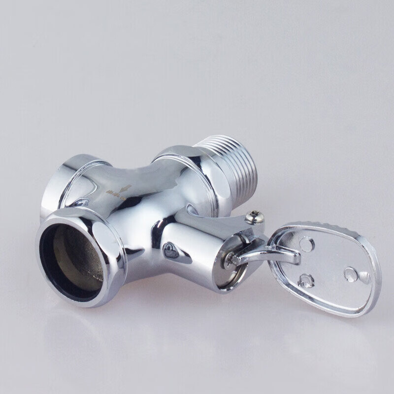 美迢自闭冲水阀门脚踏阀冲洗阀厕所大便池蹲便器开关脚踩式1寸