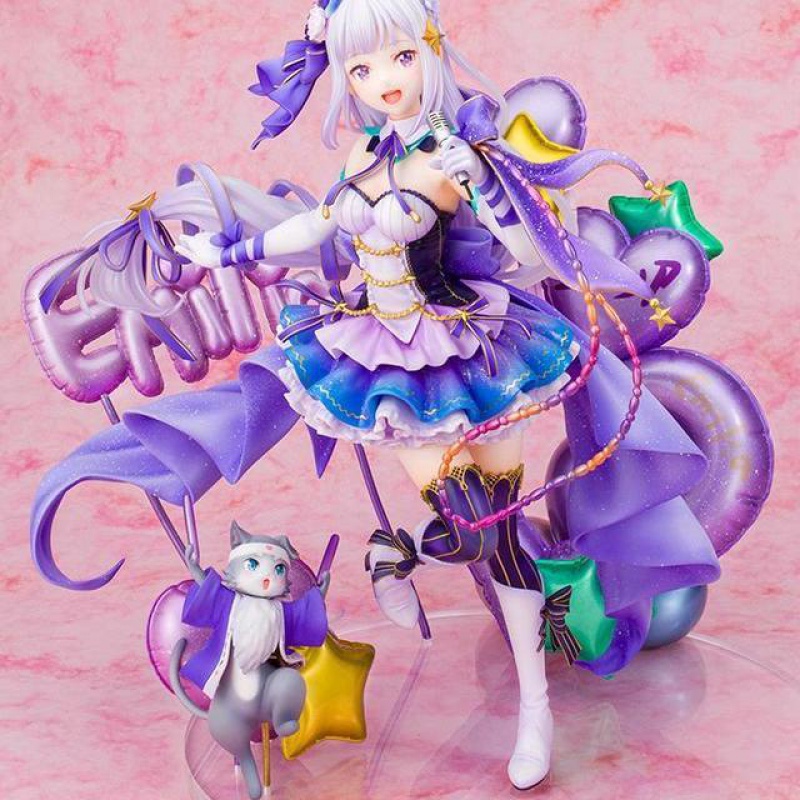 蕾姆手办霓虹都市偶像歌手摆件雕像景品玩偶盲盒 人物尺寸15cm以上 从