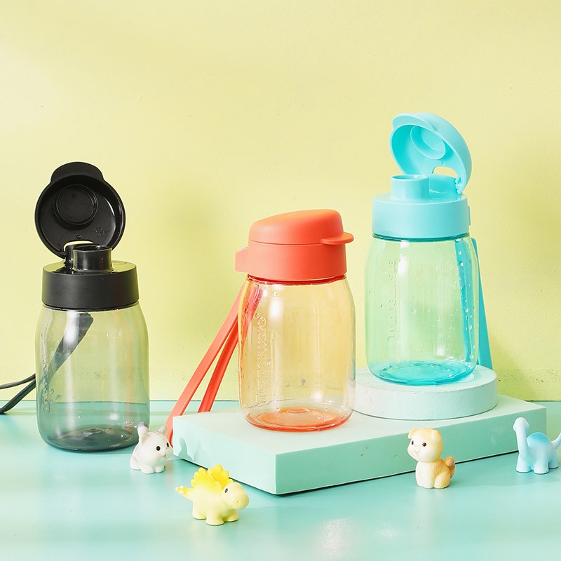 特百惠350ml嘟嘟企鹅杯cc杯夏天便携可爱学生儿童创意随心杯密封防漏