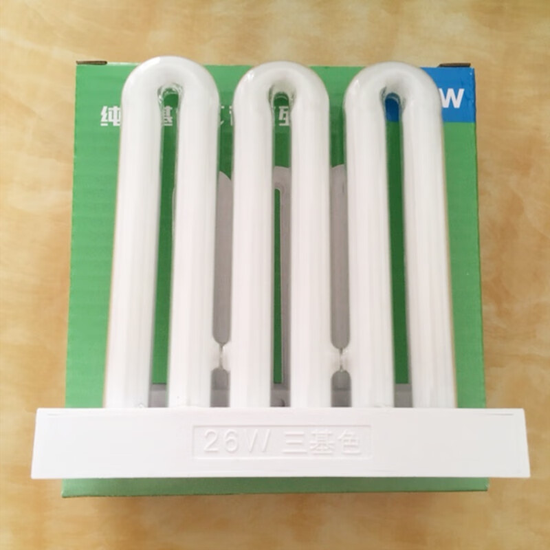 kedoety三基色荧光排管嵌入式方形3u四针排管26w36w45w厨卫灯管 白